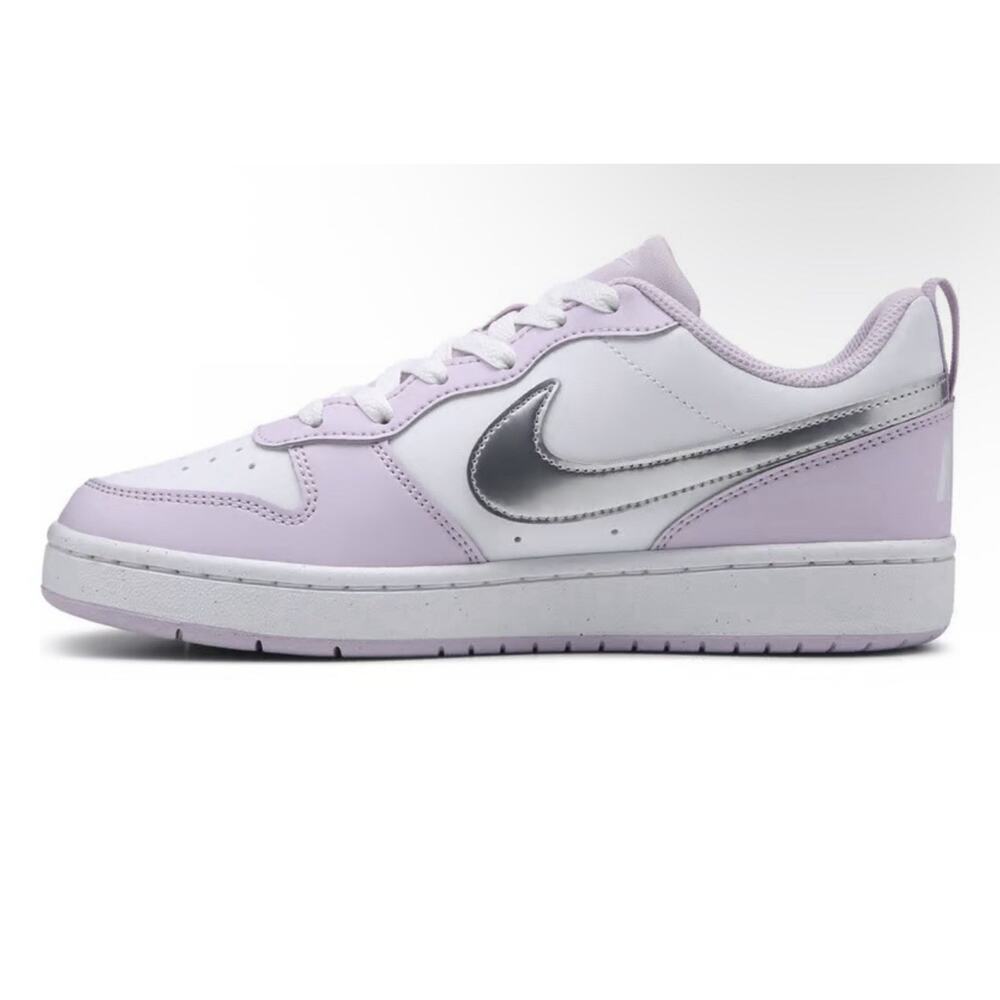 Nike Court Borough Low SE Lavender/Silver Big Kids/Women Shoes (31)